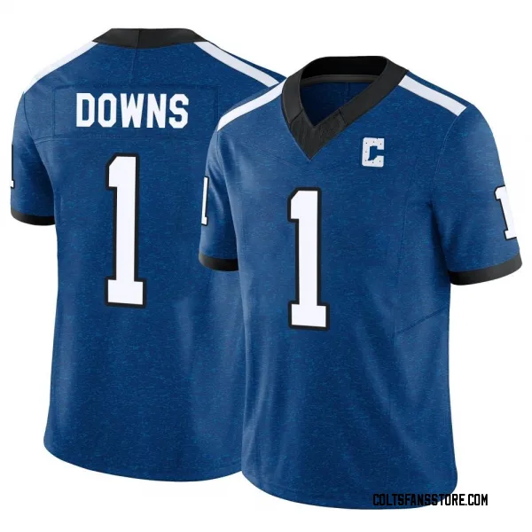 Nike Men's Indianapolis Colts Josh Downs #1 Blue Game Jersey