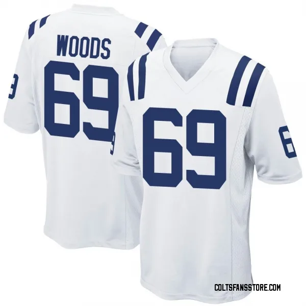 Segun Olubi Youth Nike Royal Indianapolis Colts Alternate Custom Game Jersey Size: Extra Large